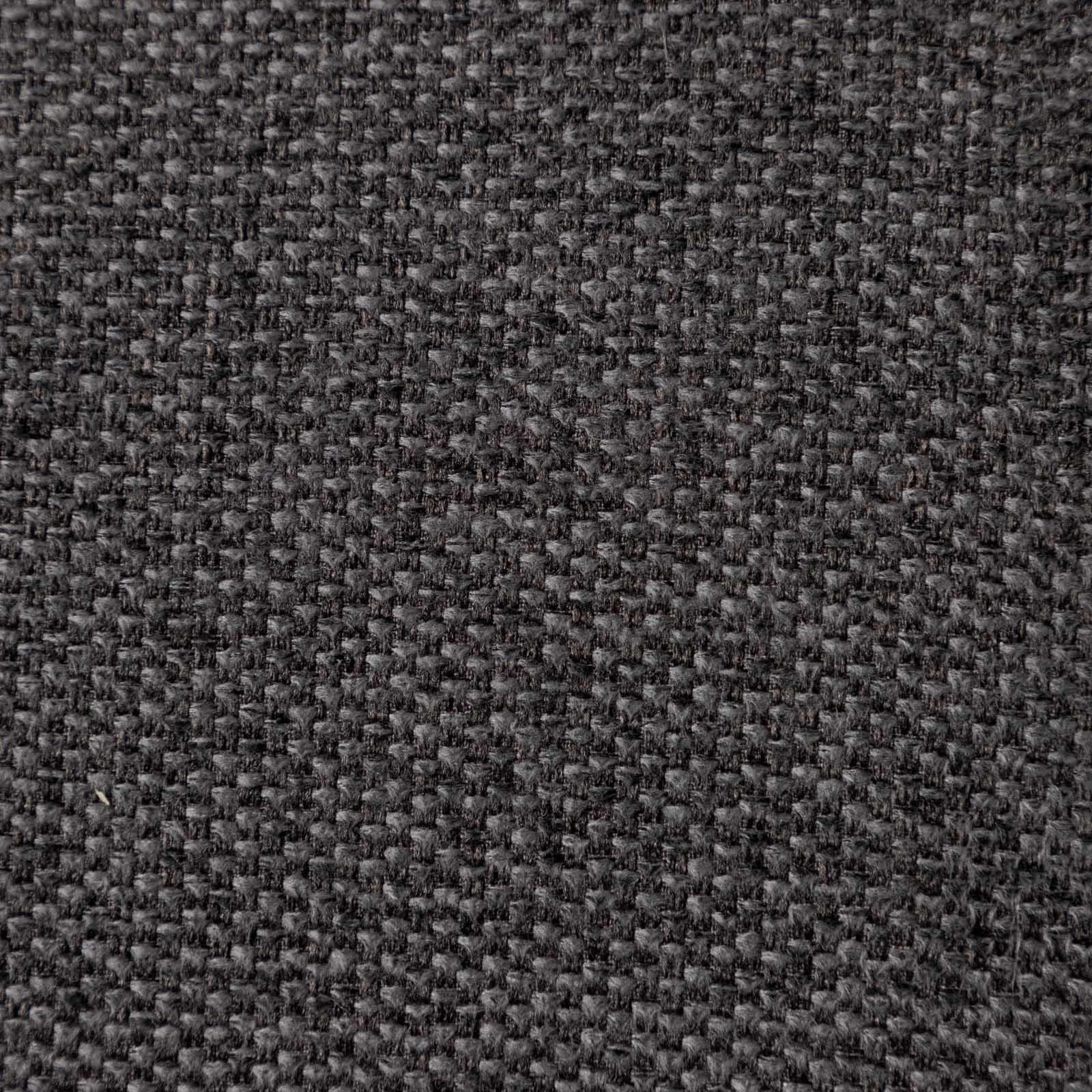 Set 4 sedie in tessuto effetto maglia grigio scuro e gambe in metallo nero - Geneva