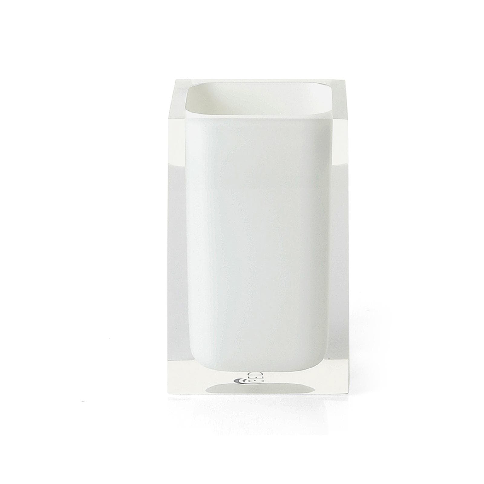 Set 4 accessori da appoggio bianco e trasparente - Rainbow di Gedy