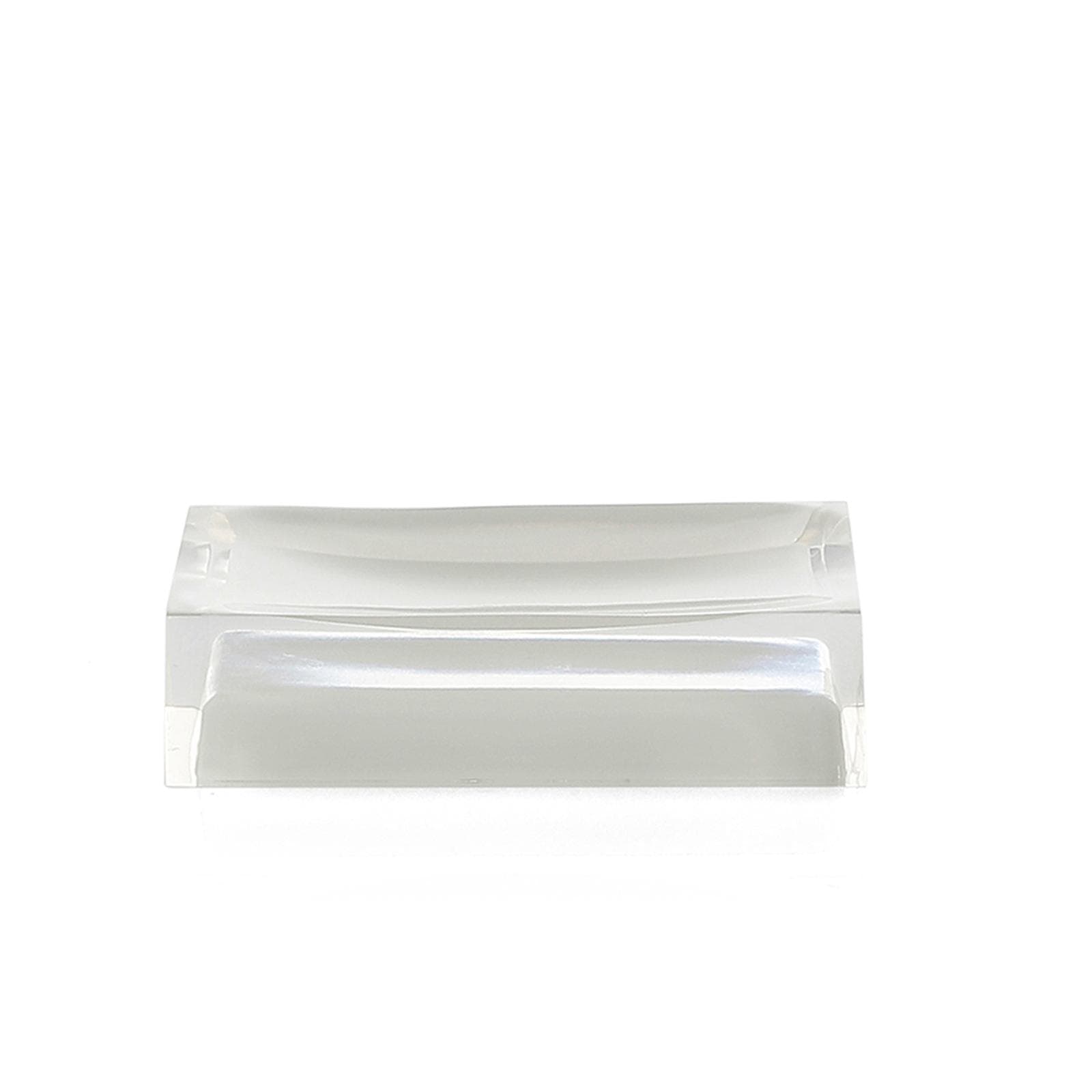 Set 4 accessori da appoggio bianco e trasparente - Rainbow di Gedy