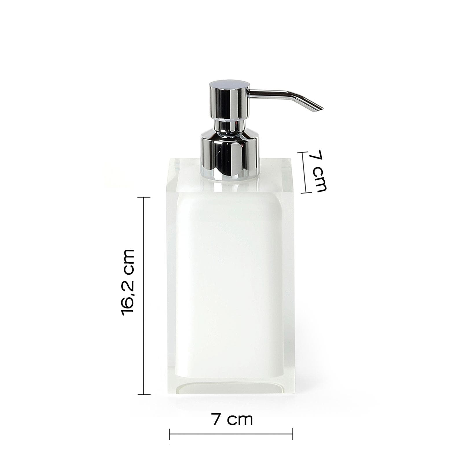 Set 4 accessori da appoggio bianco e trasparente - Rainbow di Gedy