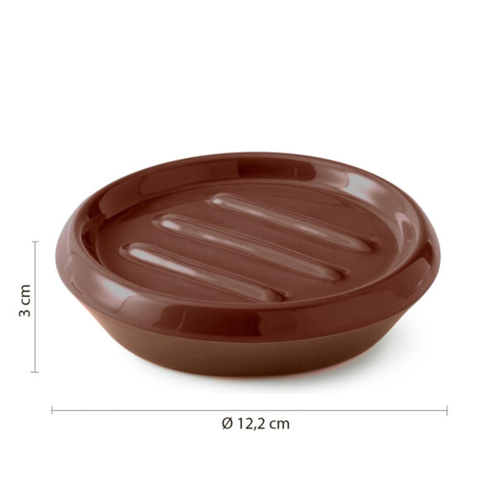 Set 5 accessori da appoggio in ceramica terracotta - Wilma di Gedy