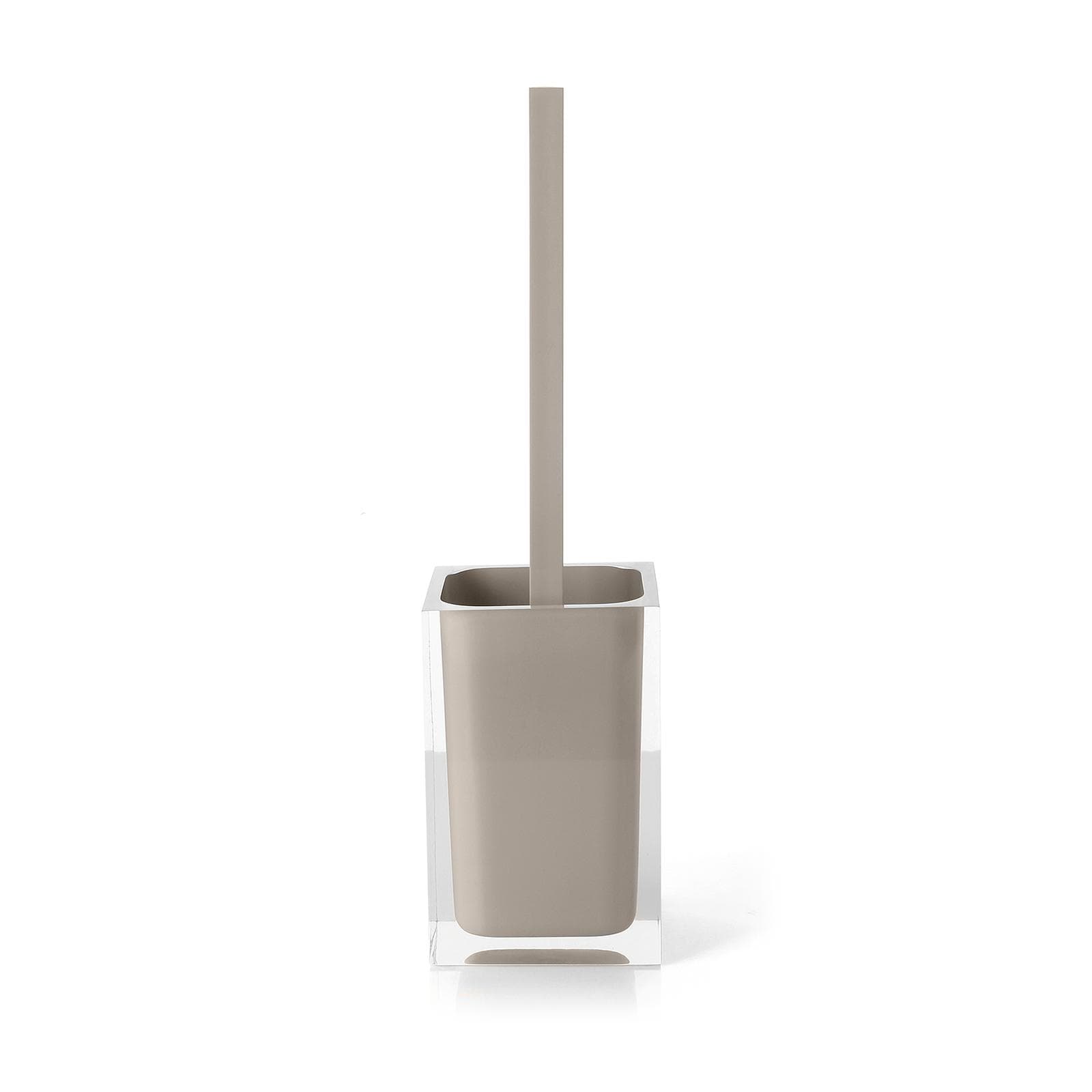 Set 4 accessori da appoggio tortora chiaro e trasparente - Rainbow di Gedy