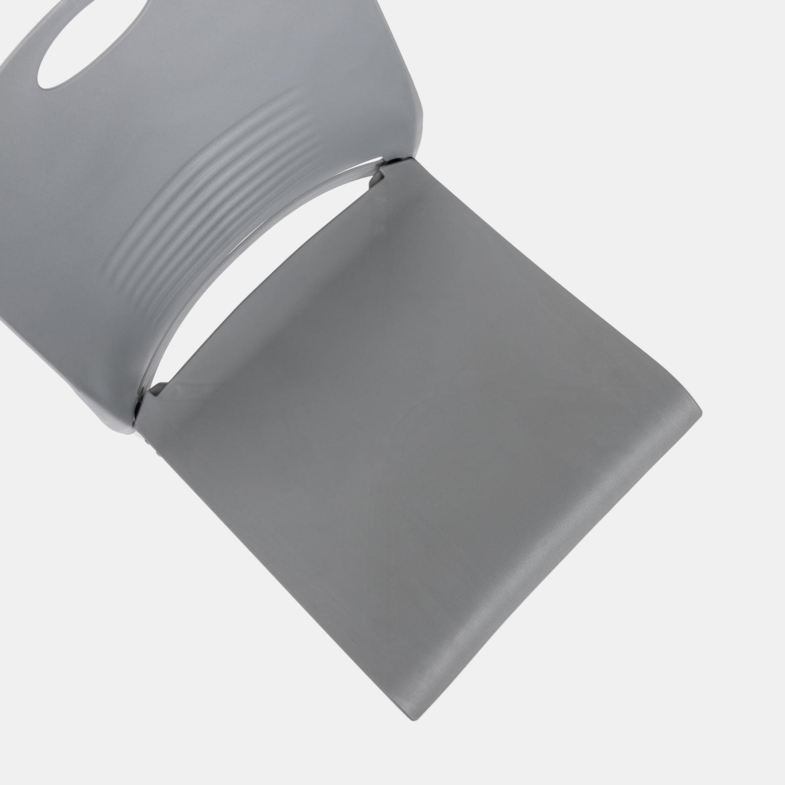 Set 5 sedie da ufficio in polipropilene grigio - Ceif