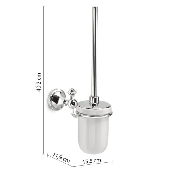 Set 6 accessori a muro in acciaio inox e ceramica - Nevis di Gedy
