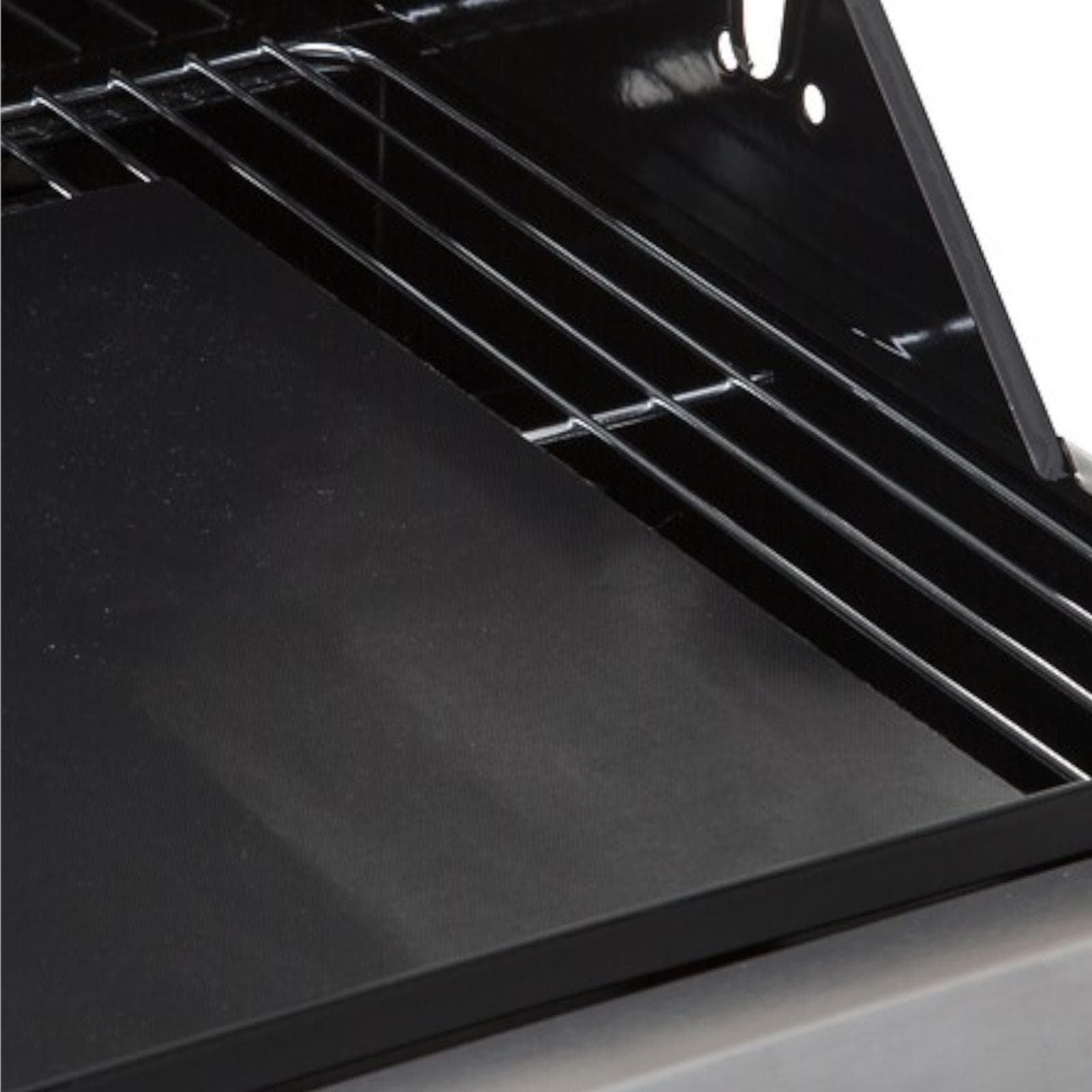 Set 6 fogli antiaderenti per barbecue 40x33 cm in PTFE nero