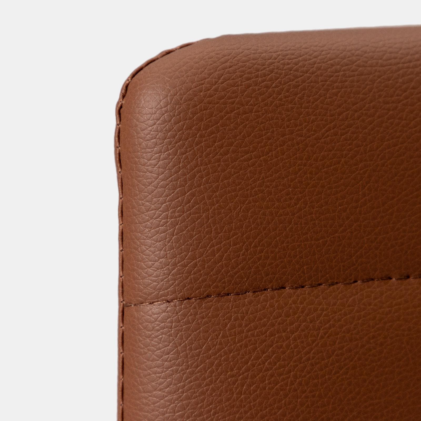 Set 6 sedie in similpelle cognac con schienale alto - Fenice