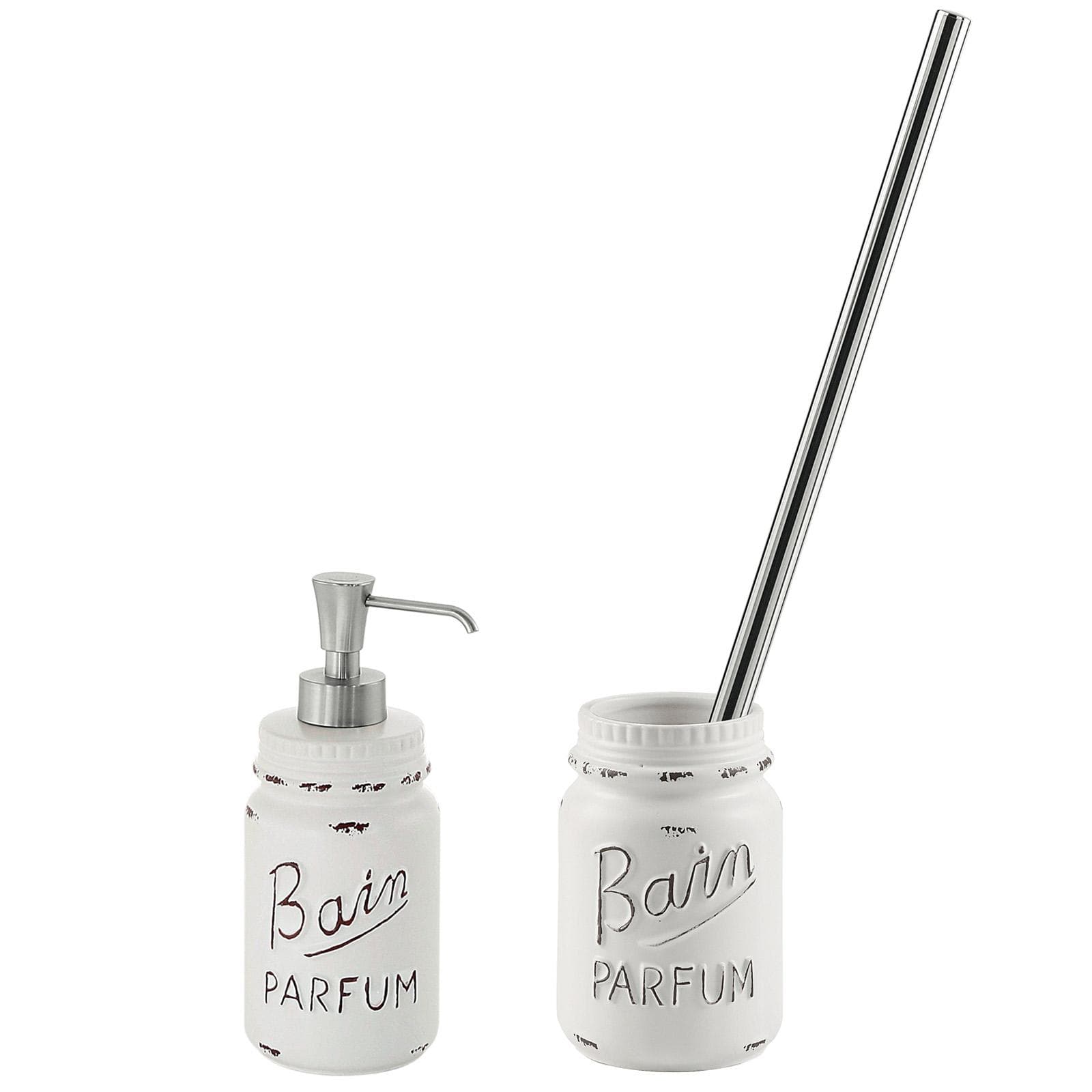 Set 2 accessori appoggio dispenser e portascopino - Catherine di Gedy