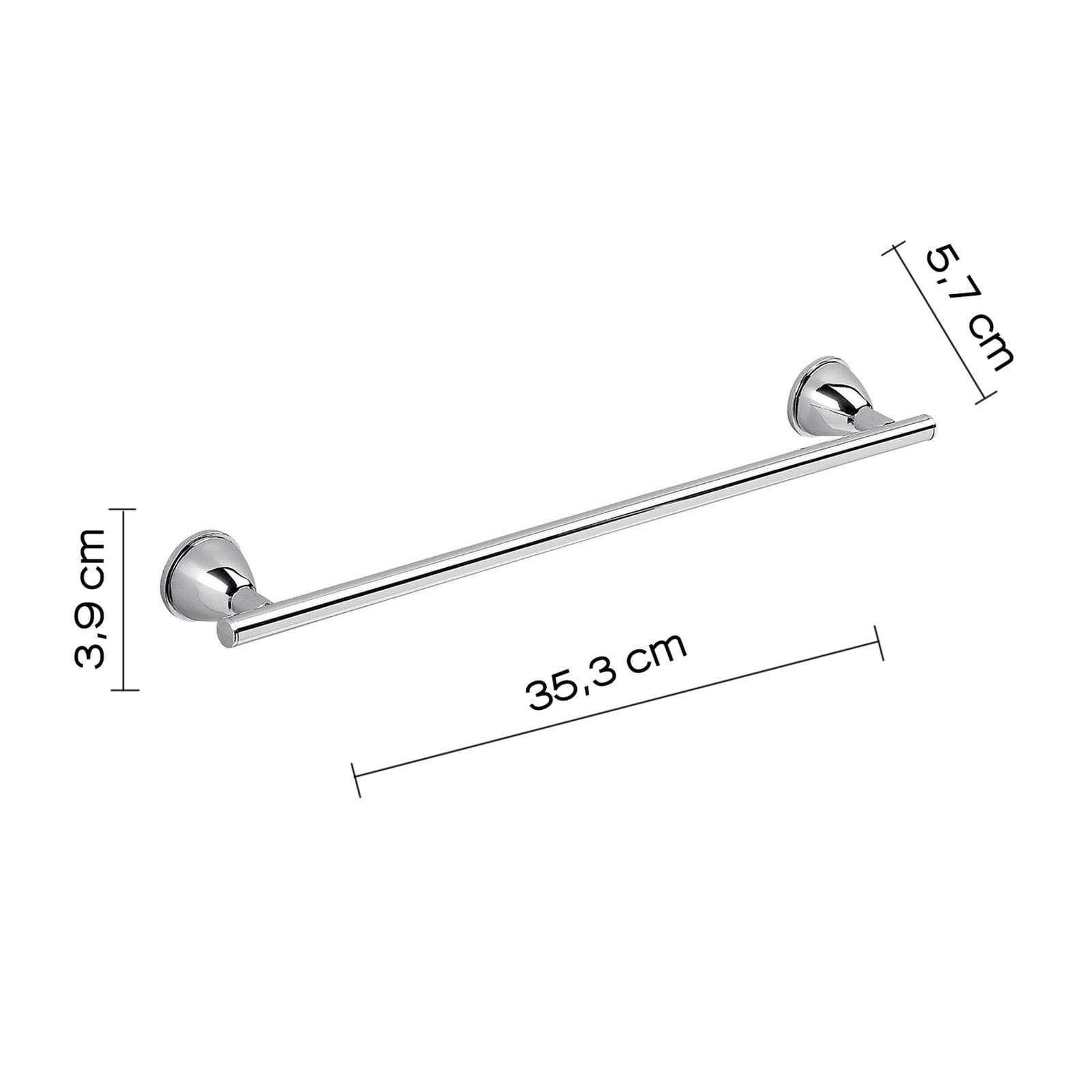 Set 5 accessori a muro in acciaio inox e cromall cromo - Genziana di Gedy