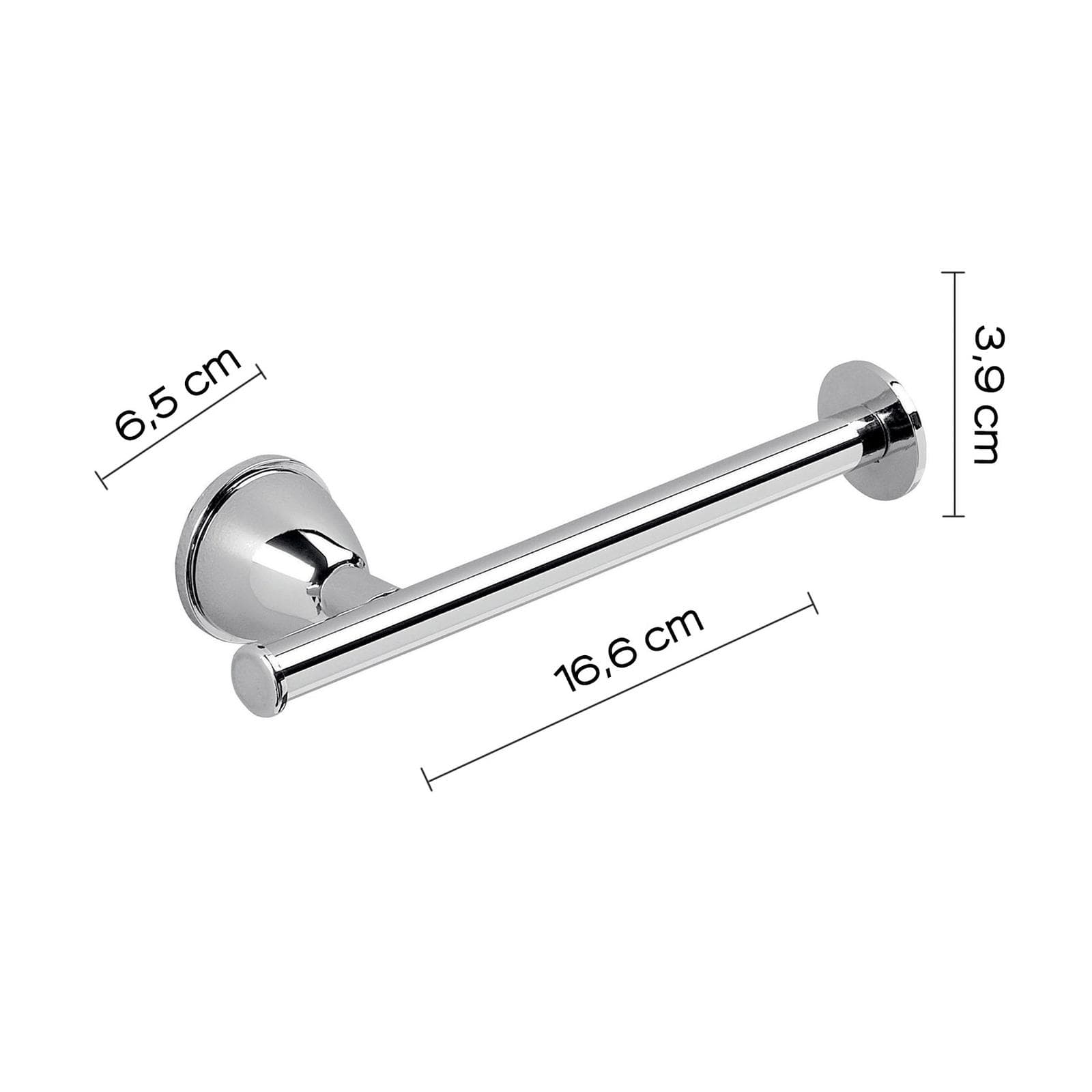 Set 5 accessori a muro in acciaio inox e cromall cromo - Genziana di Gedy