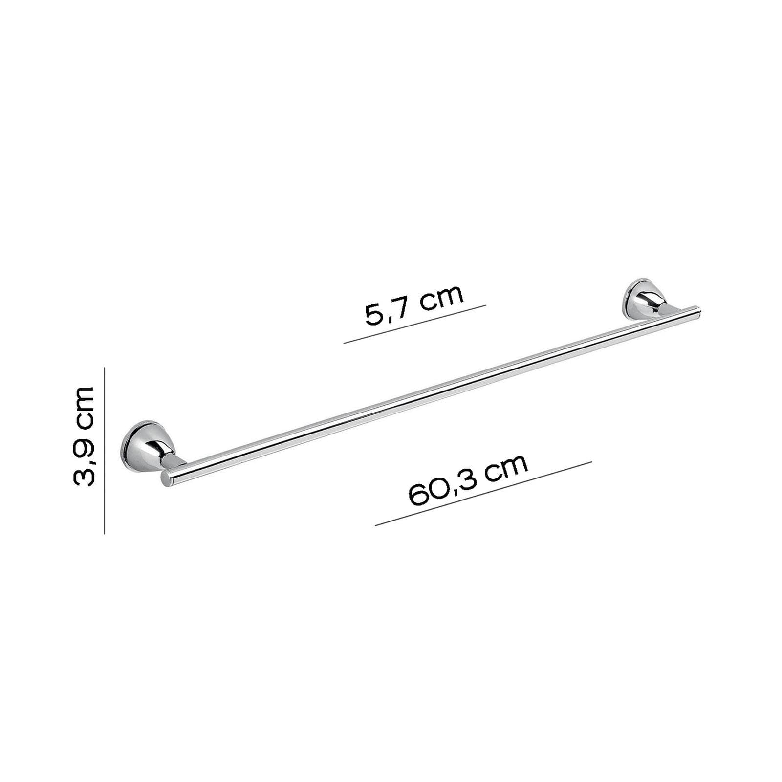Set 5 accessori a muro in acciaio inox e cromall cromo - Genziana di Gedy