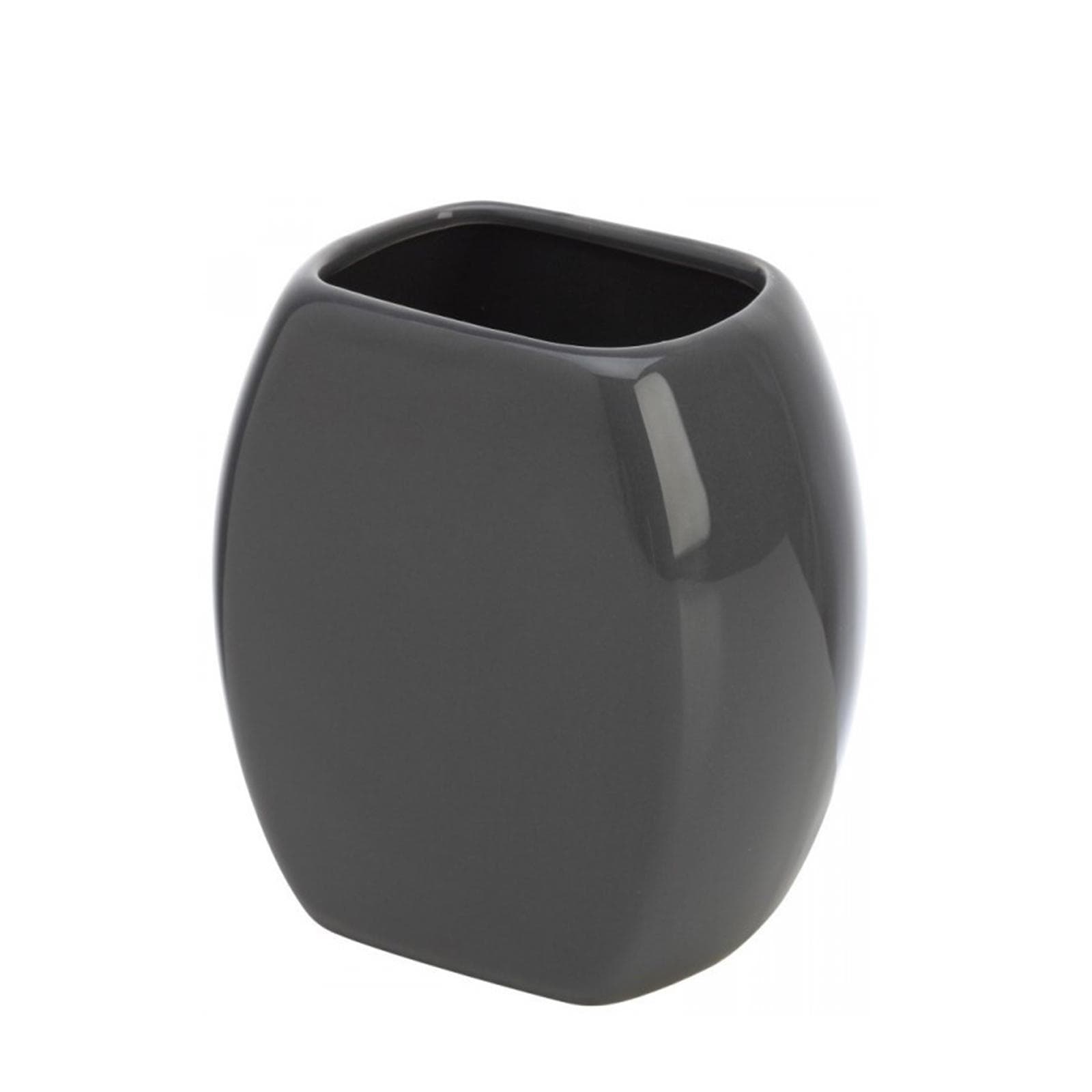 Set 2 accessori da bagno da appoggio in ceramica grigio - Linea Parigi