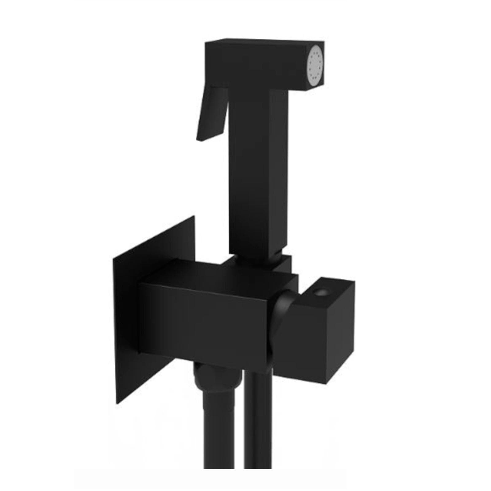 Set bidet incasso quadrato con miscelatore in metallo nero opaco - Tweet square mix di Paffoni