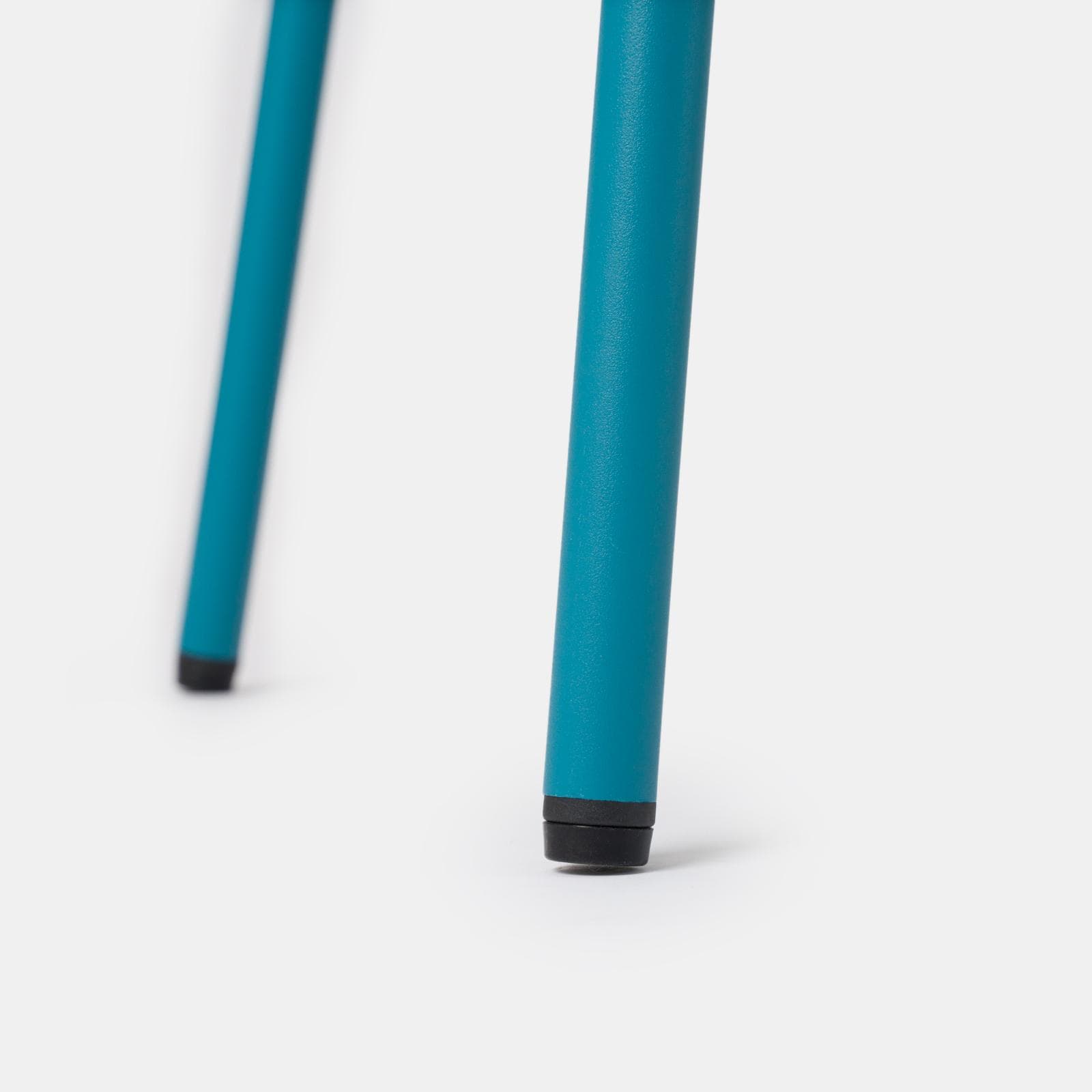 Set bistrot con tavolo 60x60 cm e 2 sedie con braccioli in acciaio blu maldive - Faber