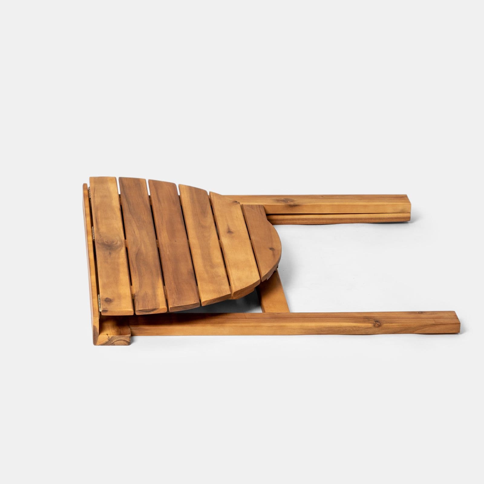 Set bistrot salvaspazio con tavolo pieghevole e 2 sedie pieghevoli in legno massello di acacia - Nauru