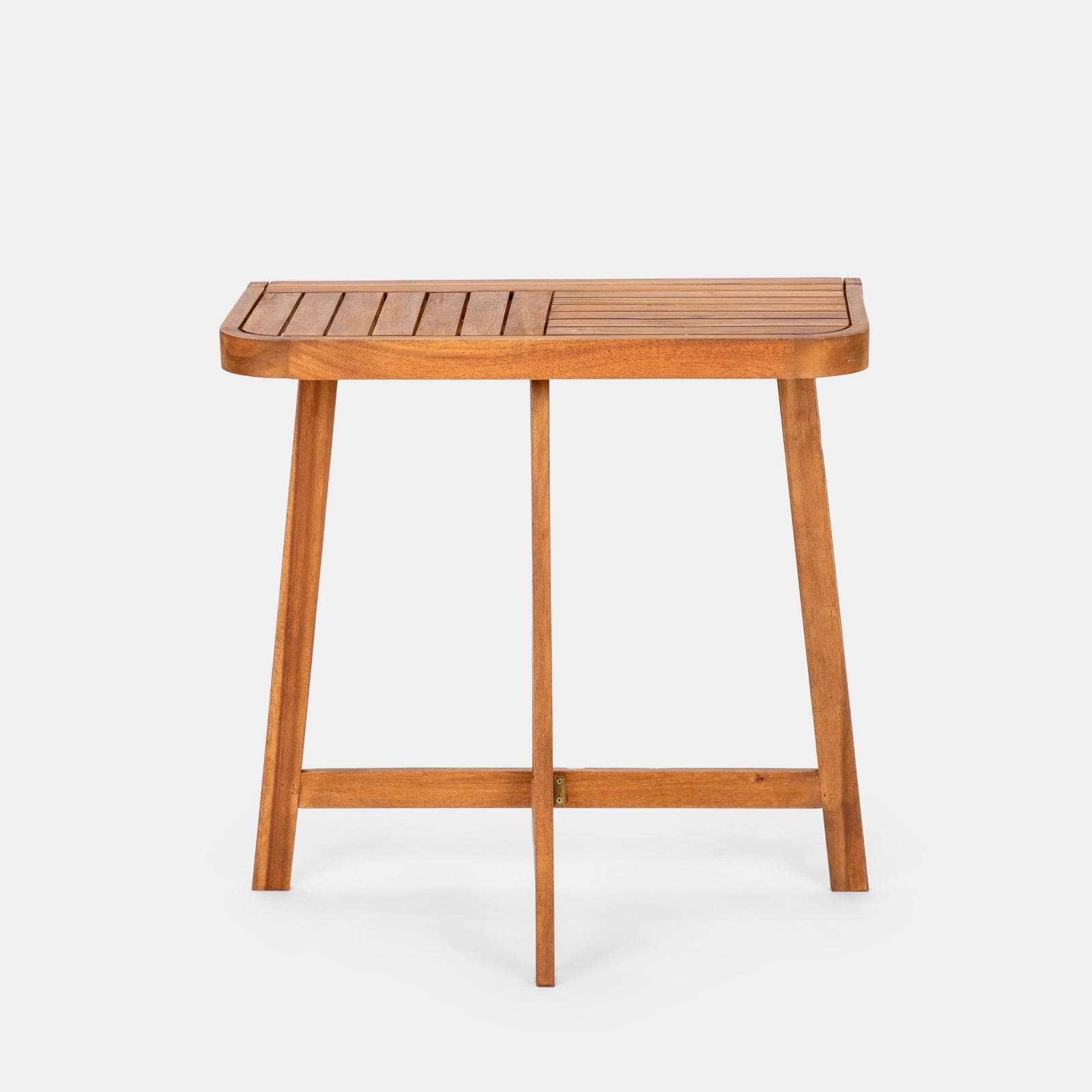 Set bistrot tavolo 70x40 cm e 2 sedie in legno di acacia - Paja