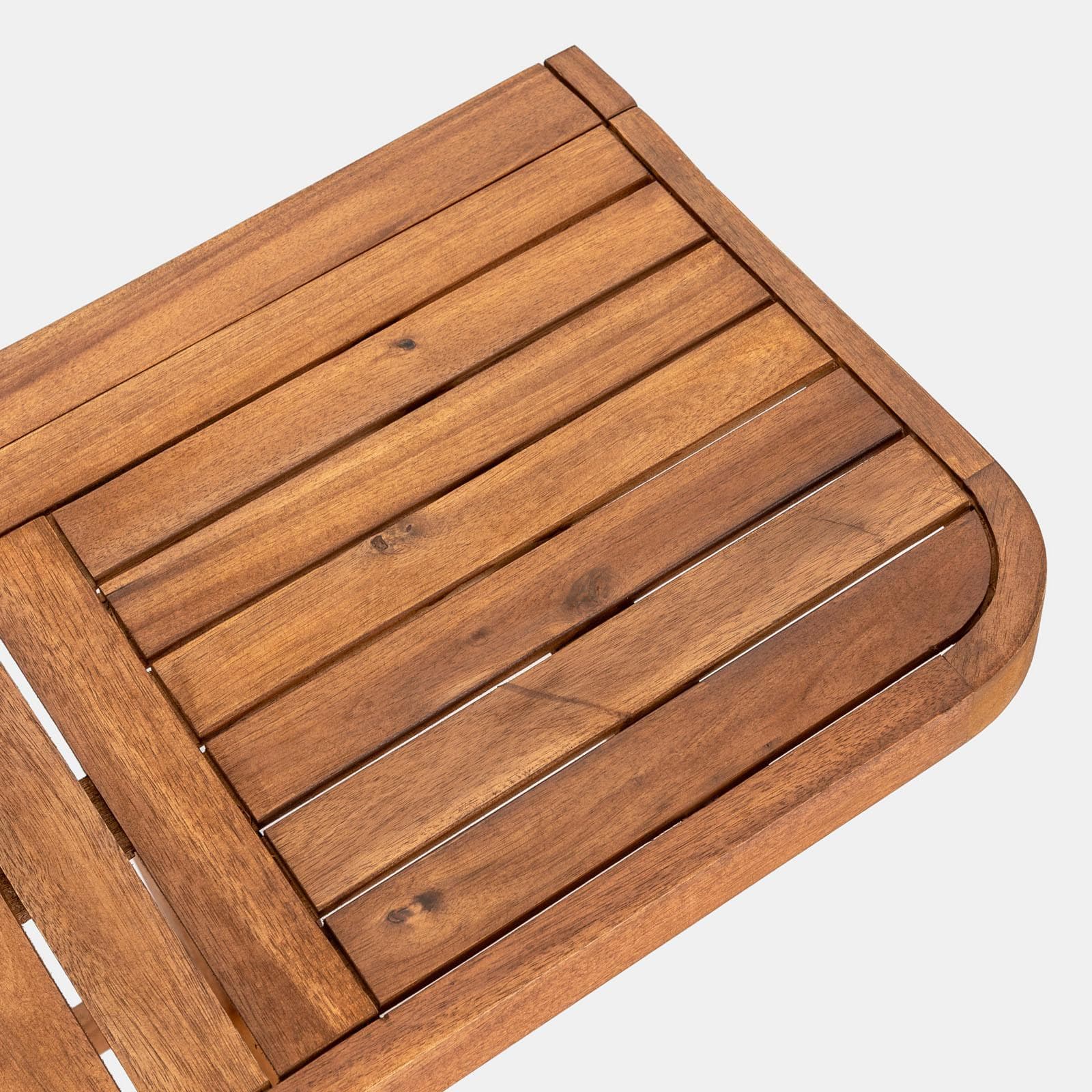 Set bistrot tavolo 70x40 cm e 2 sedie in legno di acacia - Paja