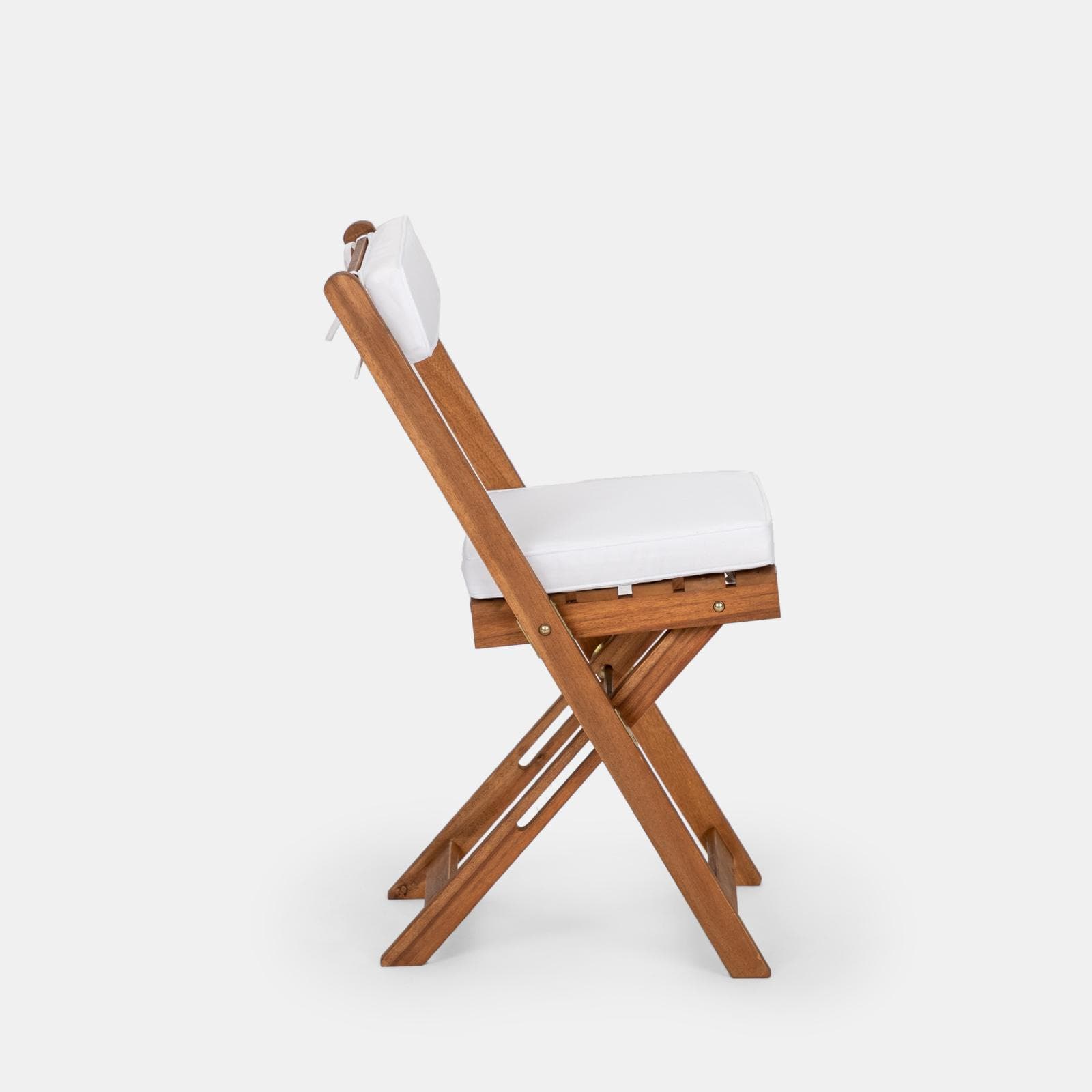 Set bistrot tavolo 70x40 cm e 2 sedie in legno di acacia - Paja