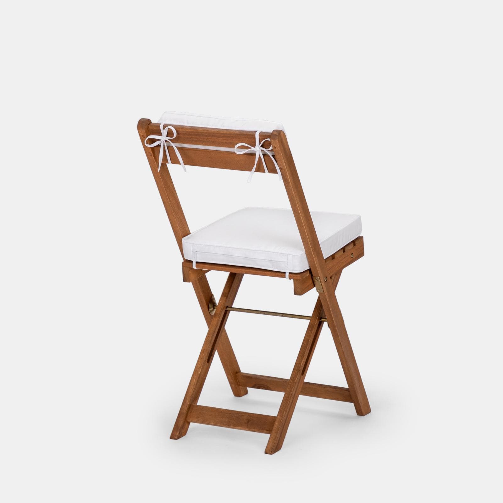 Set bistrot tavolo 70x40 cm e 2 sedie in legno di acacia - Paja