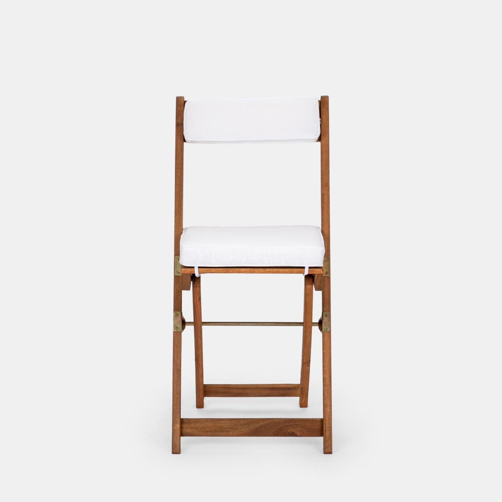 Set bistrot tavolo 70x40 cm e 2 sedie in legno di acacia - Paja