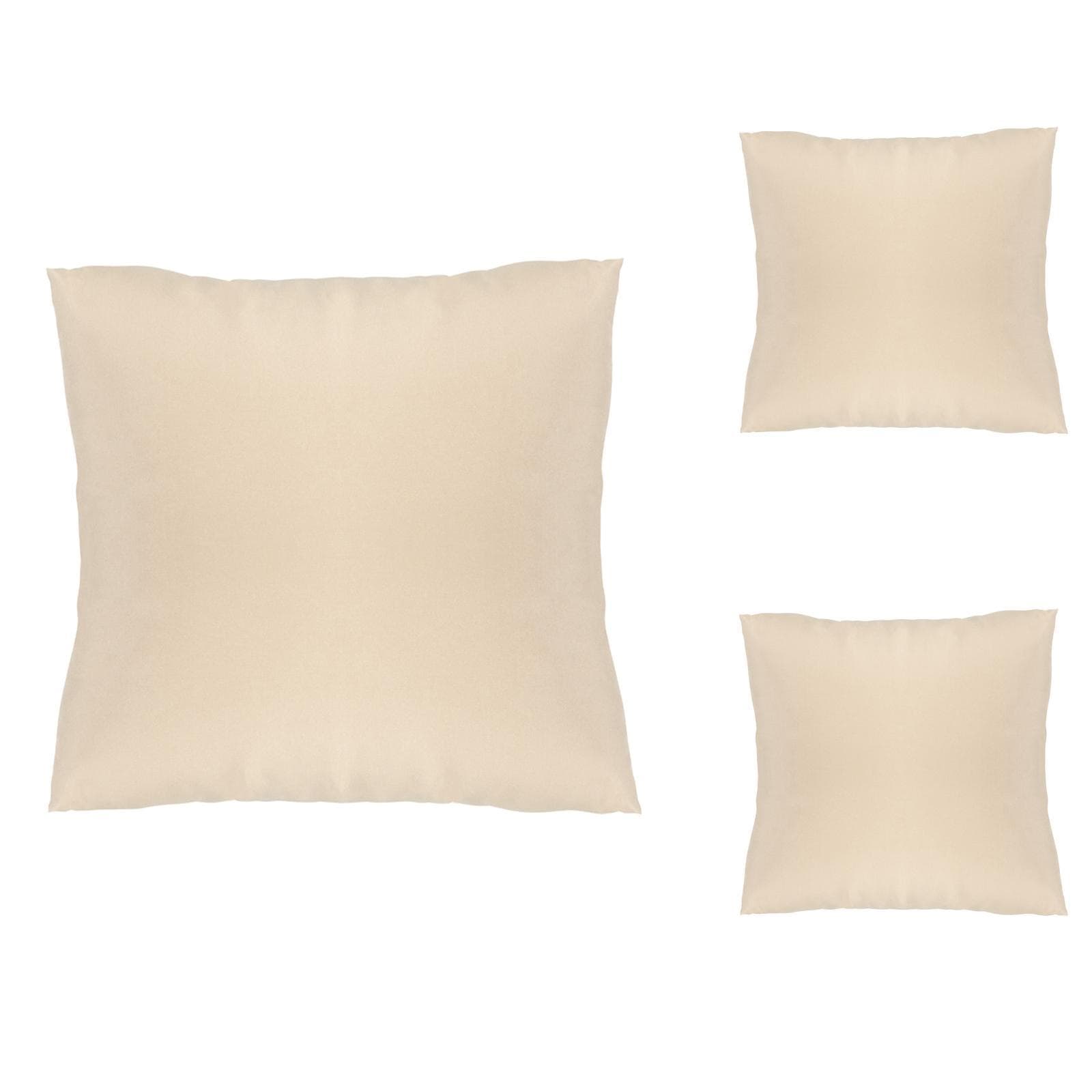 Set da due cuscini 40x40 cm in polyestere beige per dondolo