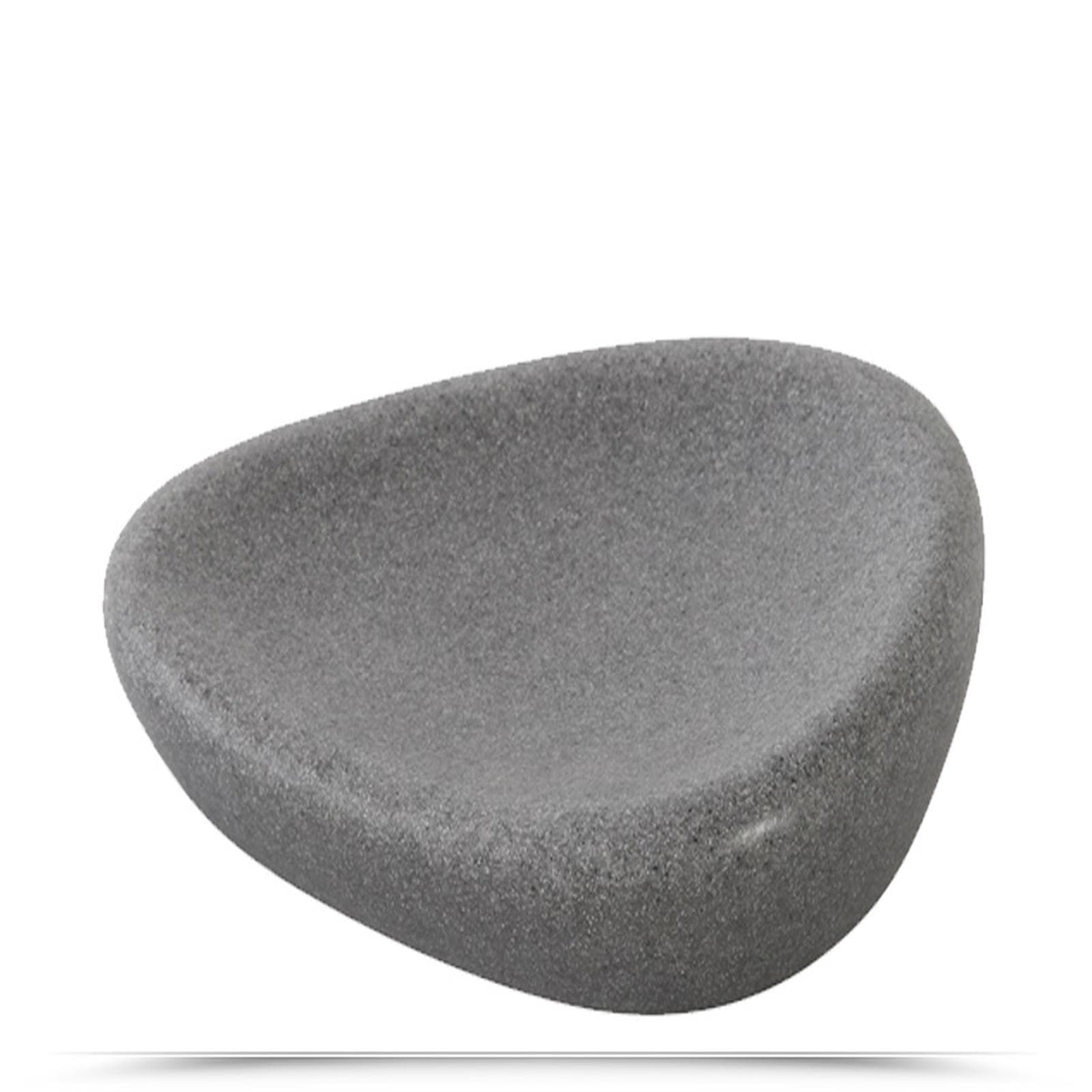 Set 4 accessori da bagno da appoggio antracite effetto pietra