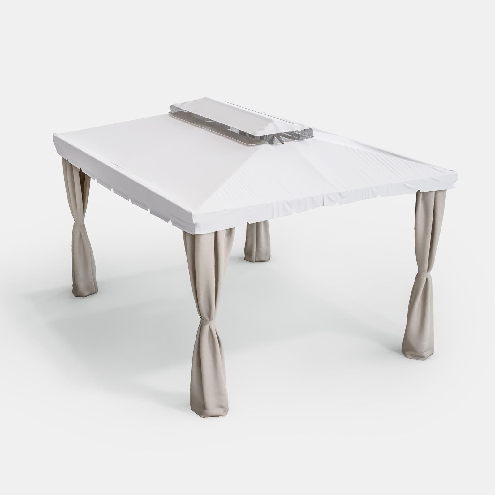 Set di tende laterali per gazebo 3x2 m ecrù - Bolt