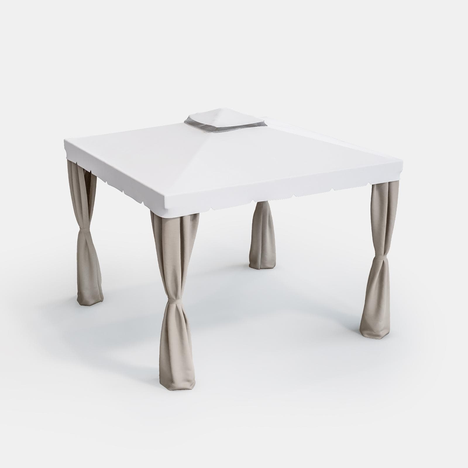 Set di tende laterali per gazebo 3x3 m ecrù - Bolt