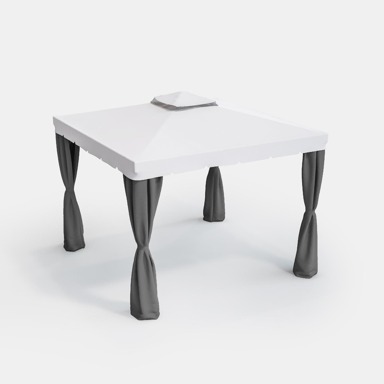 Set di tende laterali per gazebo 3x3 m grigio - Bolt