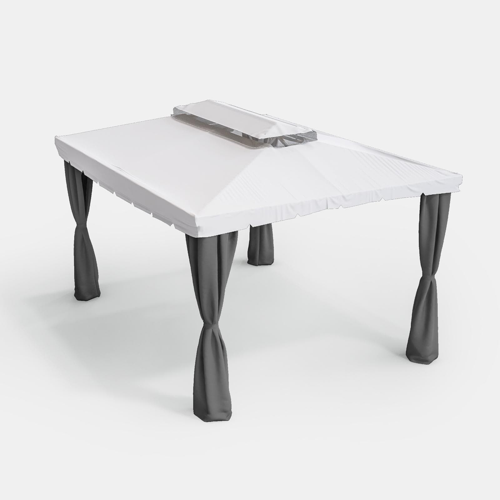 Set di tende laterali per gazebo 3x4 m grigio - Bolt