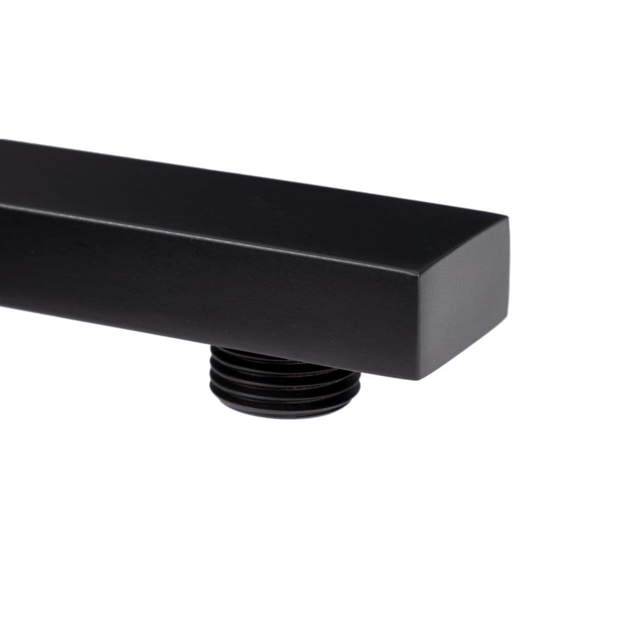 Set doccia con soffione 30x30 cm, braccio slim 40 cm e kit doccino nero opaco