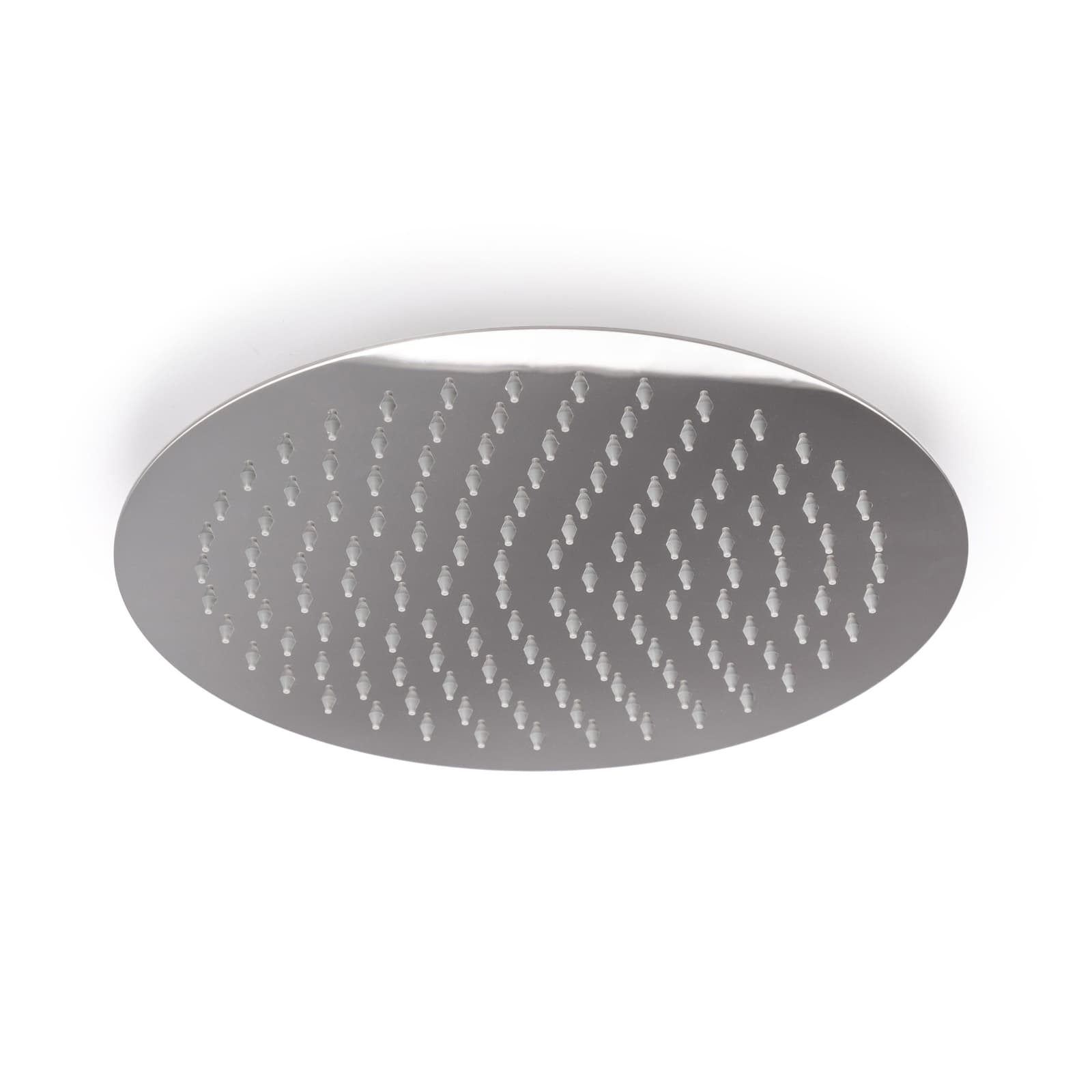 Set doccia con soffione tondo cromato 30 cm braccio 35 cm e doccino anticalcare
