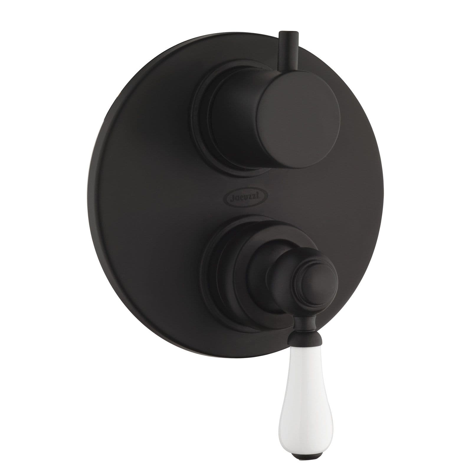 Set doccia incasso 2 vie con braccio 35 + soffione 25 + duplex nero opaco Brera di Jacuzzi - Rubinetteria