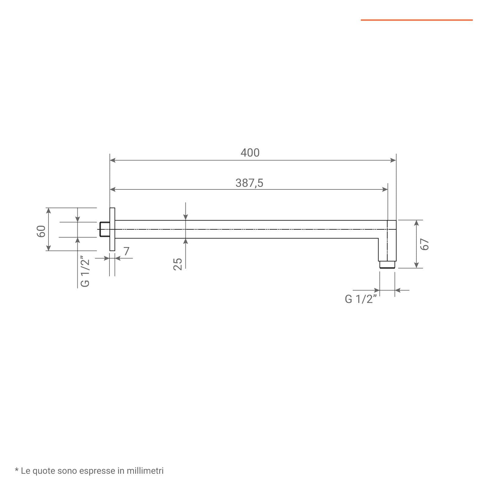 Set doccia incasso 2 vie con braccio 40 + soffione 30 + duplex nero opaco Lumos di Jacuzzi - Rubinetteria