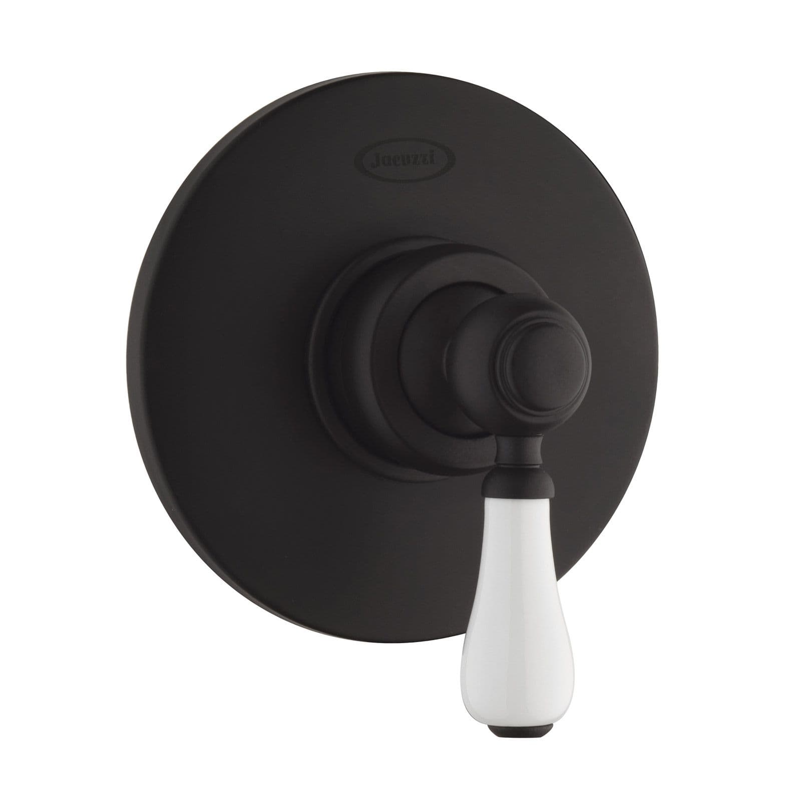 Set doccia incasso con braccio 30 cm e soffione 20 cm nero opaco Brera di Jacuzzi - Rubinetteria