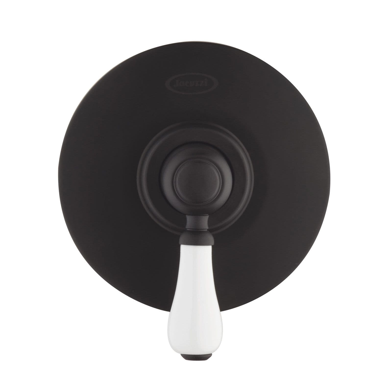 Set doccia incasso con braccio 35 cm e soffione 25 cm nero opaco Brera di Jacuzzi - Rubinetteria