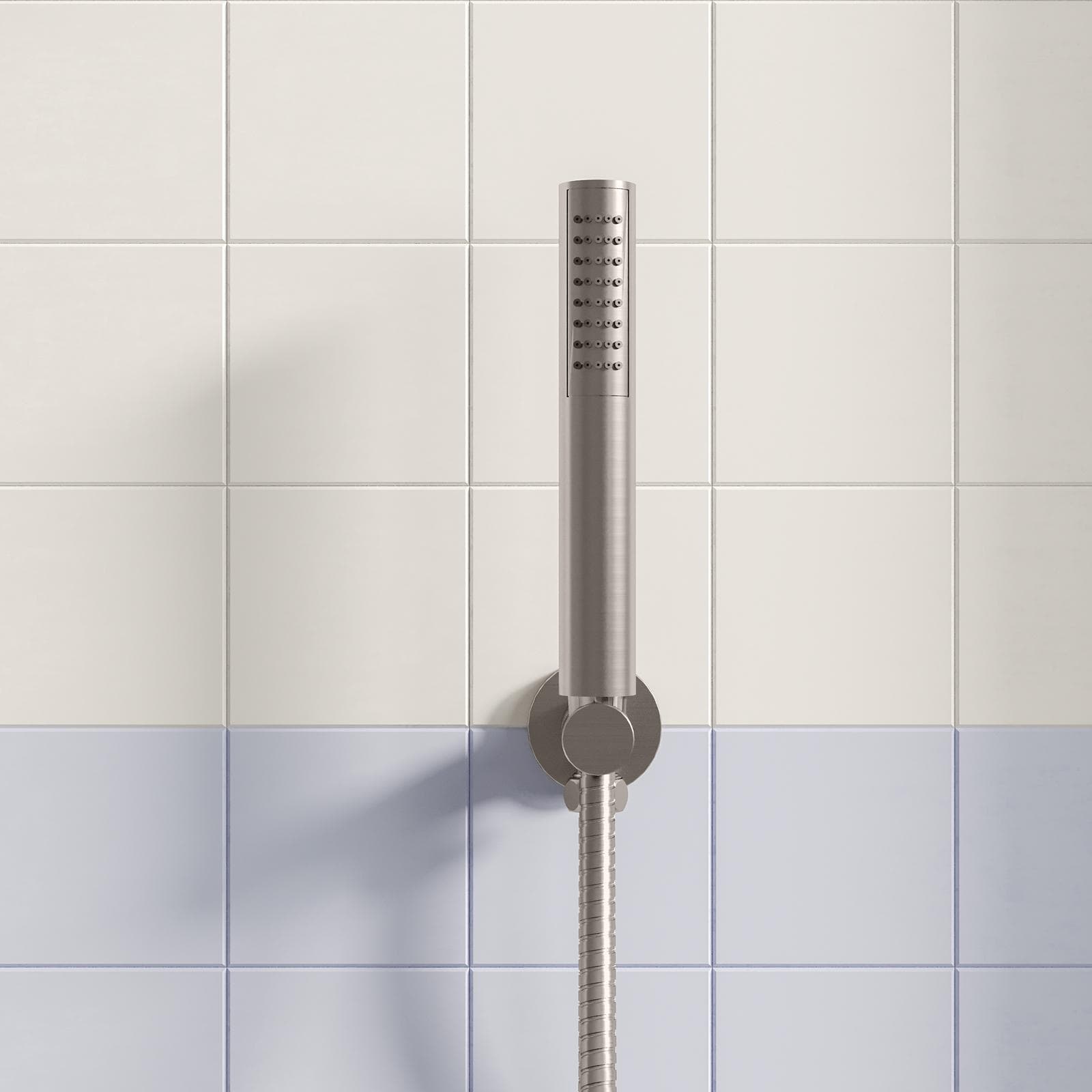 Set doccino con flessibile e presa d' acqua con supporto cromo - Acq+