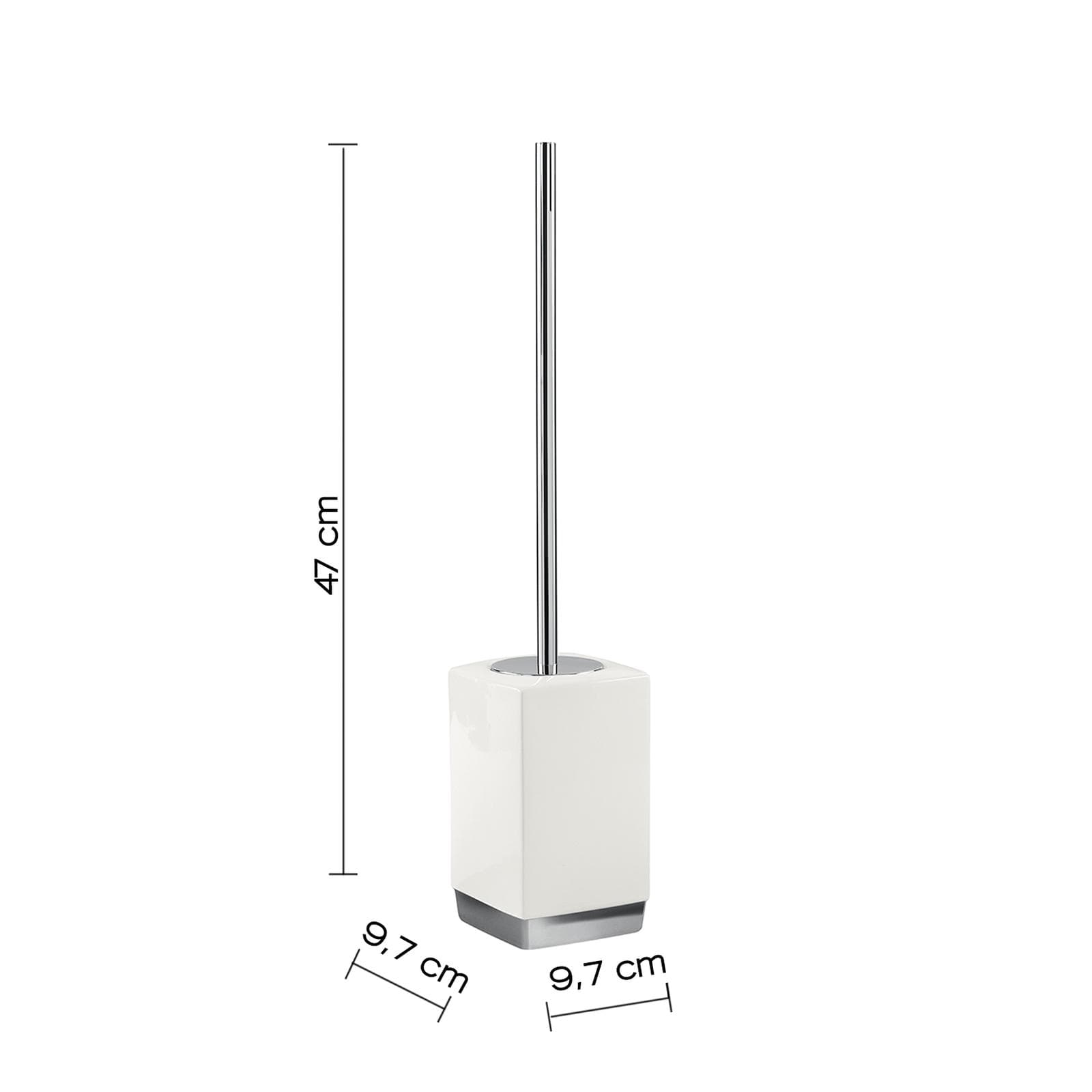 Set 2 accessori d'appoggio in ceramica bianco - Lucy di Gedy