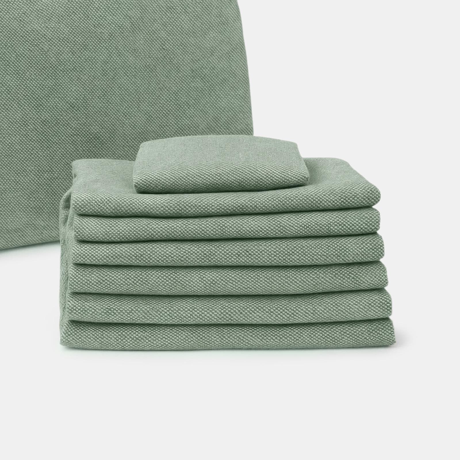 Set federe di ricambio in poliestere verde salvia per set relax - Scilla