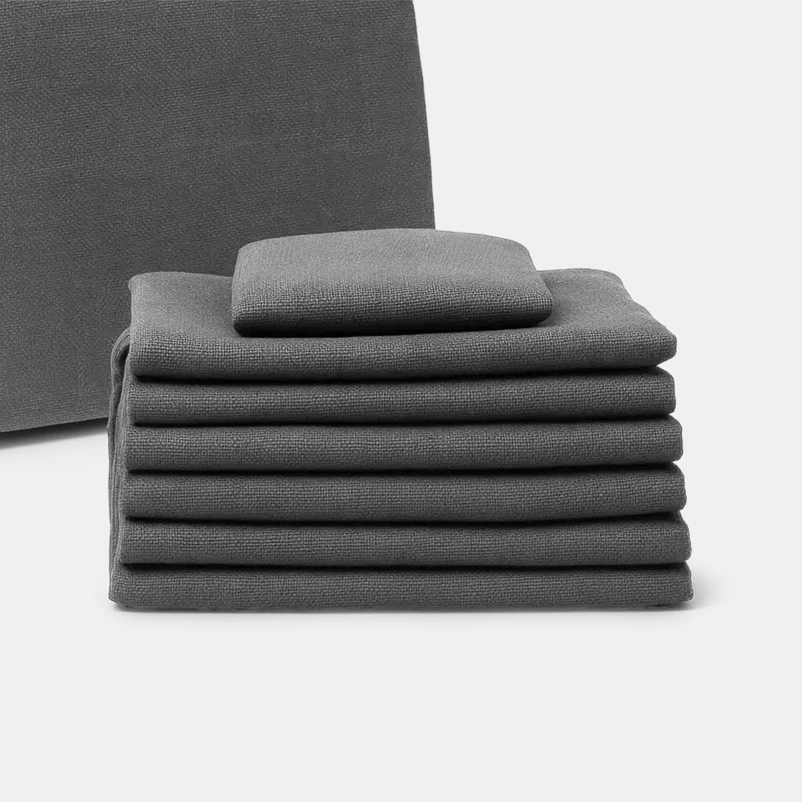 Set federe di ricambio per cuscini set relax Clerc in tessuto olefin grigio scuro