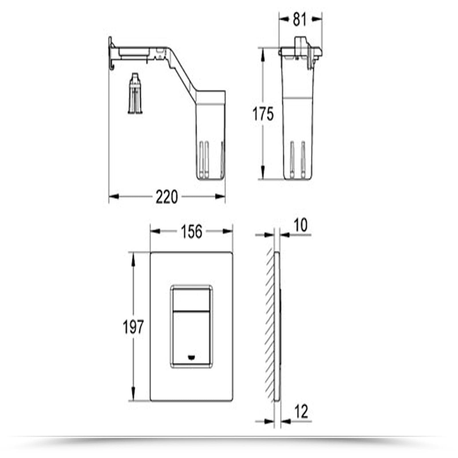 Set Fresh Piastra di azionamento ad incasso Grohe con alloggio per pastiglie detergenti