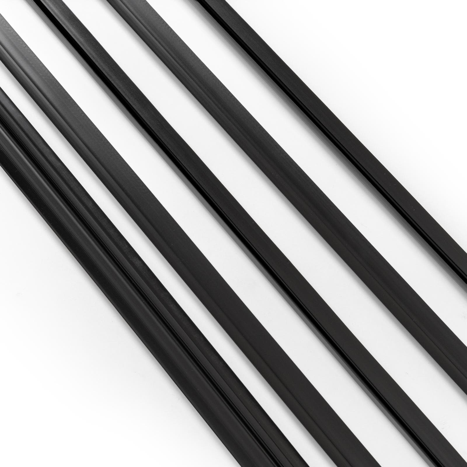 Set guarnizioni verticali salvagoccia per box doccia finitura nero - Glide