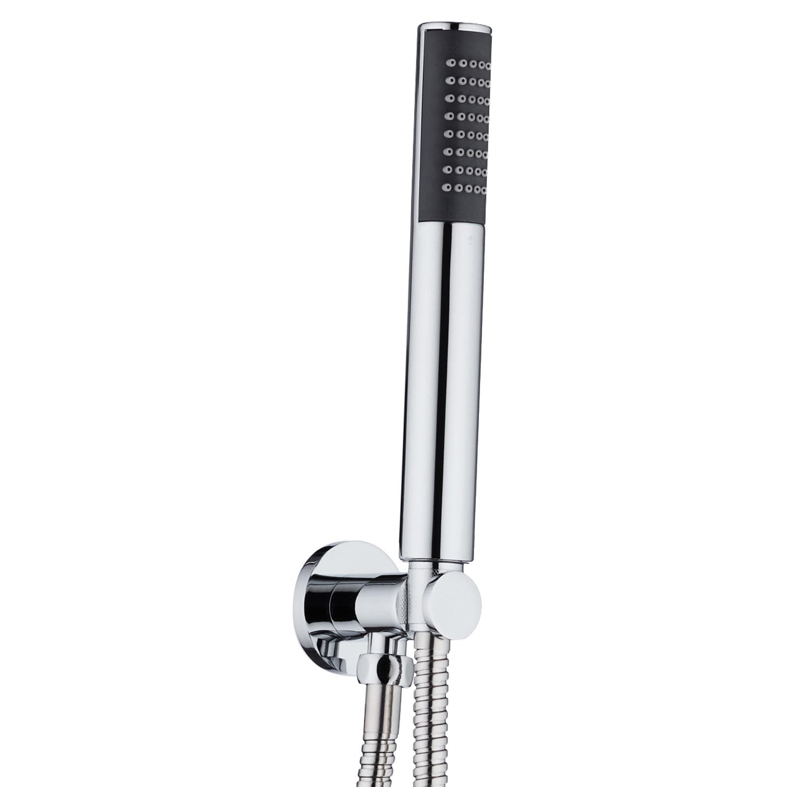 Set incasso doccia braccio 30 cm soffione e doccino con flessibile e presa acqua - Flow