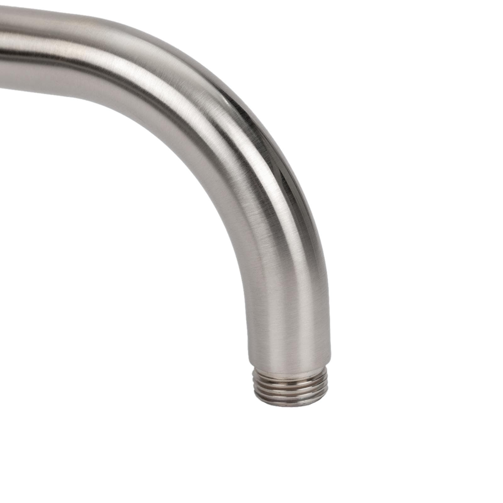 Set incasso doccia con braccio 28 cm e soffione 25 cm spazzolato – Fluid