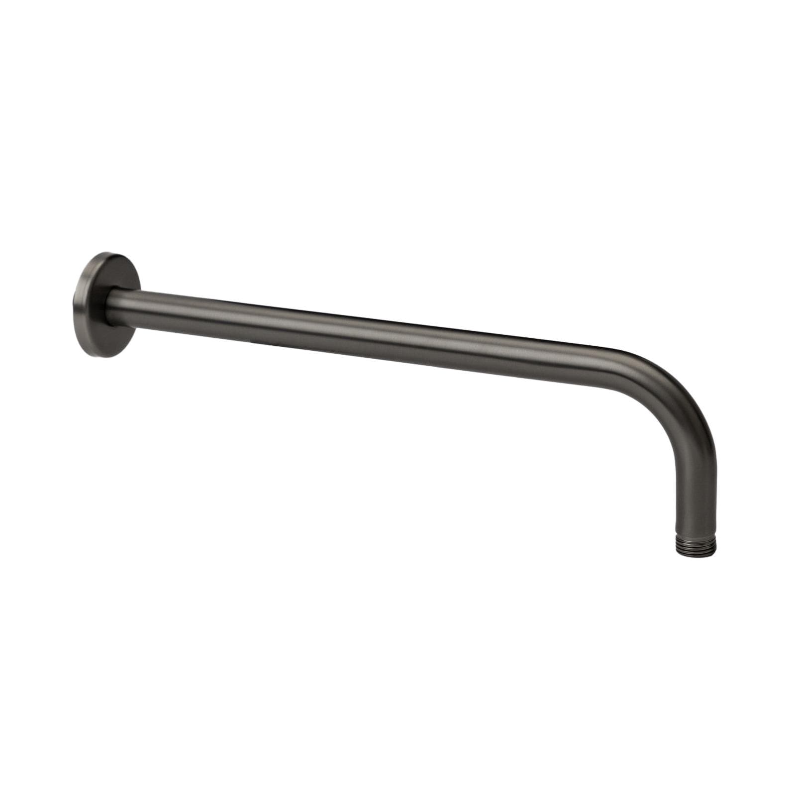 Set incasso doccia con braccio 35 cm e soffione 30 cm nero spazzolato – Lir
