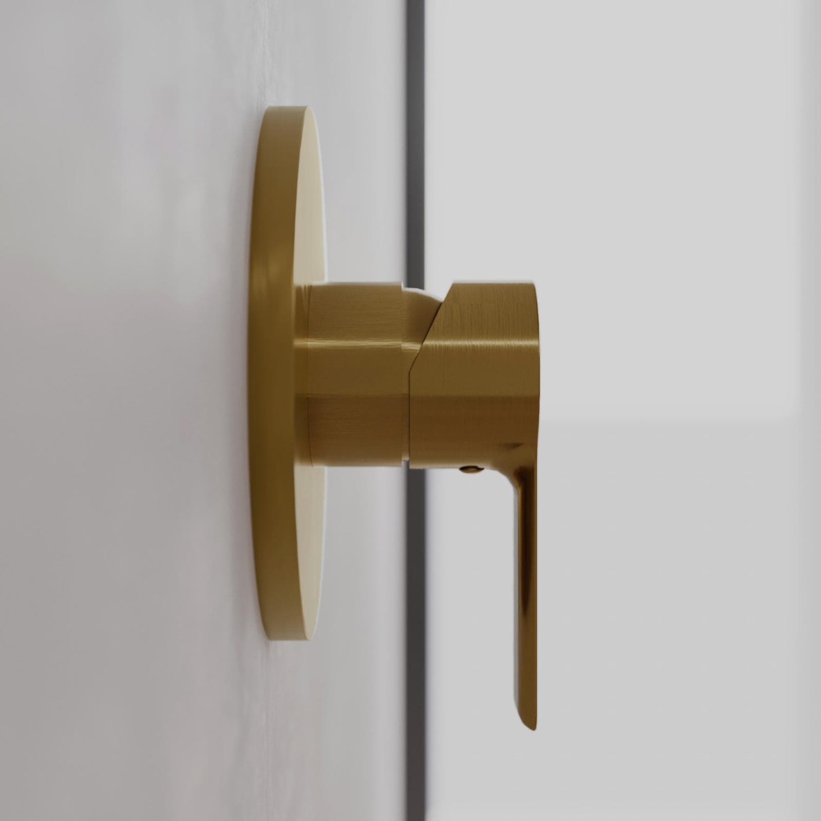 Set incasso doccia con braccio 35 cm e soffione 30 cm oro spazzolato – Key