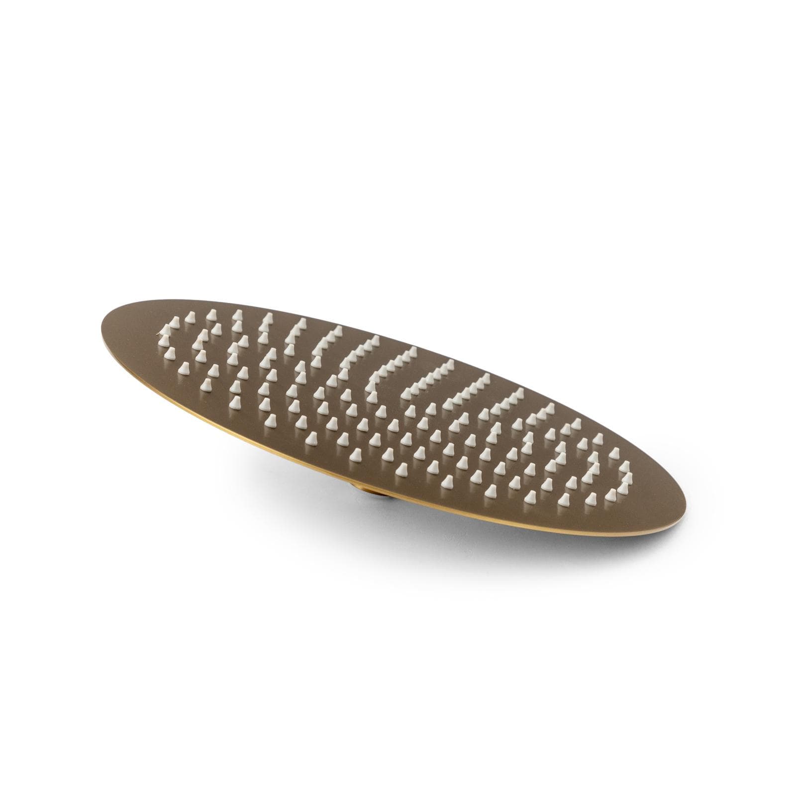 Set incasso doccia con braccio 35 cm e soffione 30 cm oro spazzolato – Lir