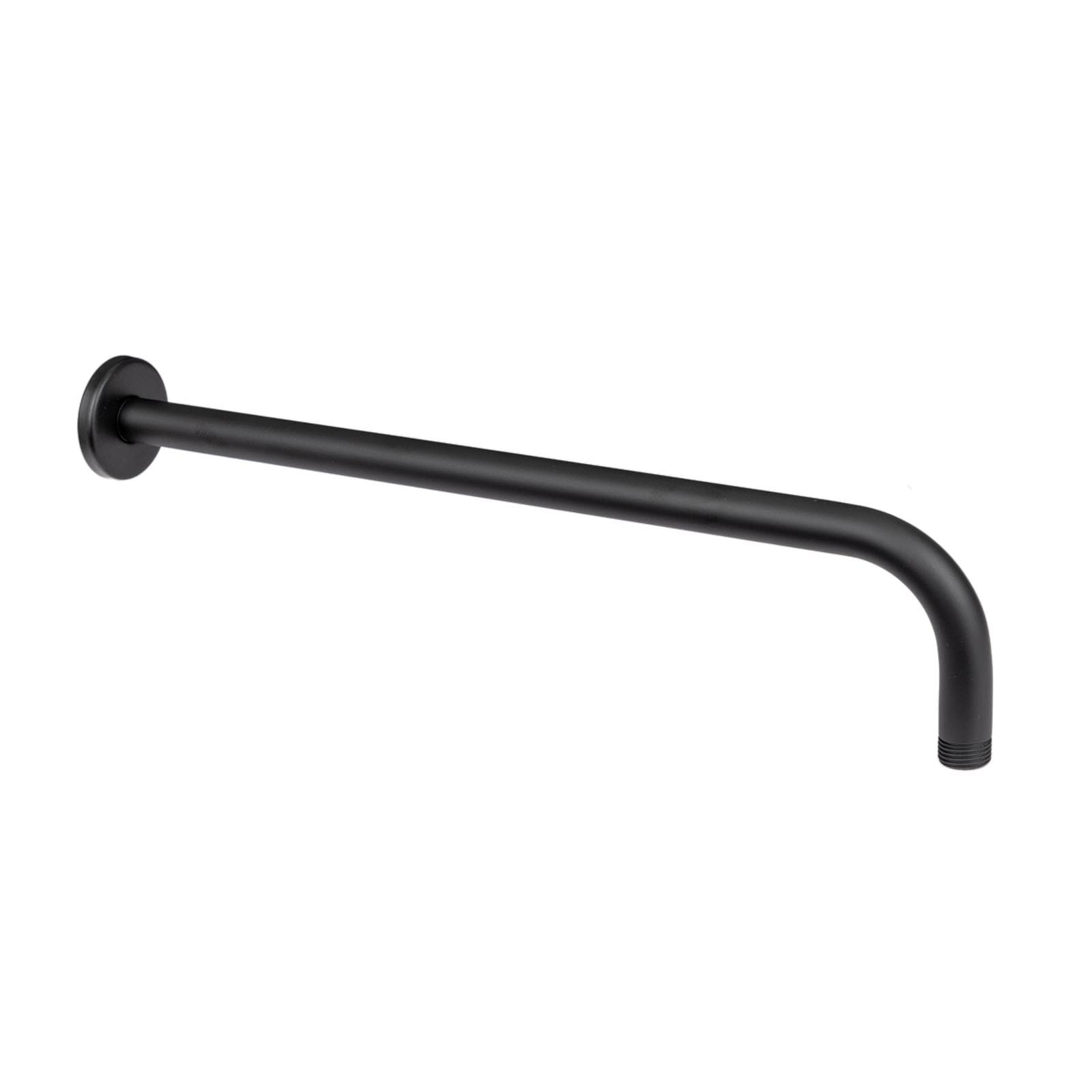 Set incasso doccia con braccio 40 cm e soffione 40 cm nero – Fluid