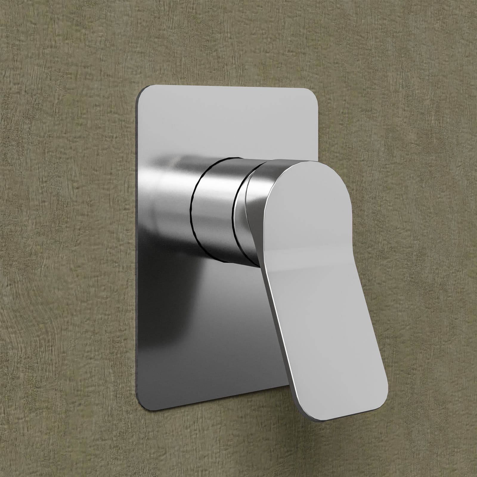 Set incasso doccia con braccio a soffitto 20 cm e soffione 25x25 cm cromo – Wing