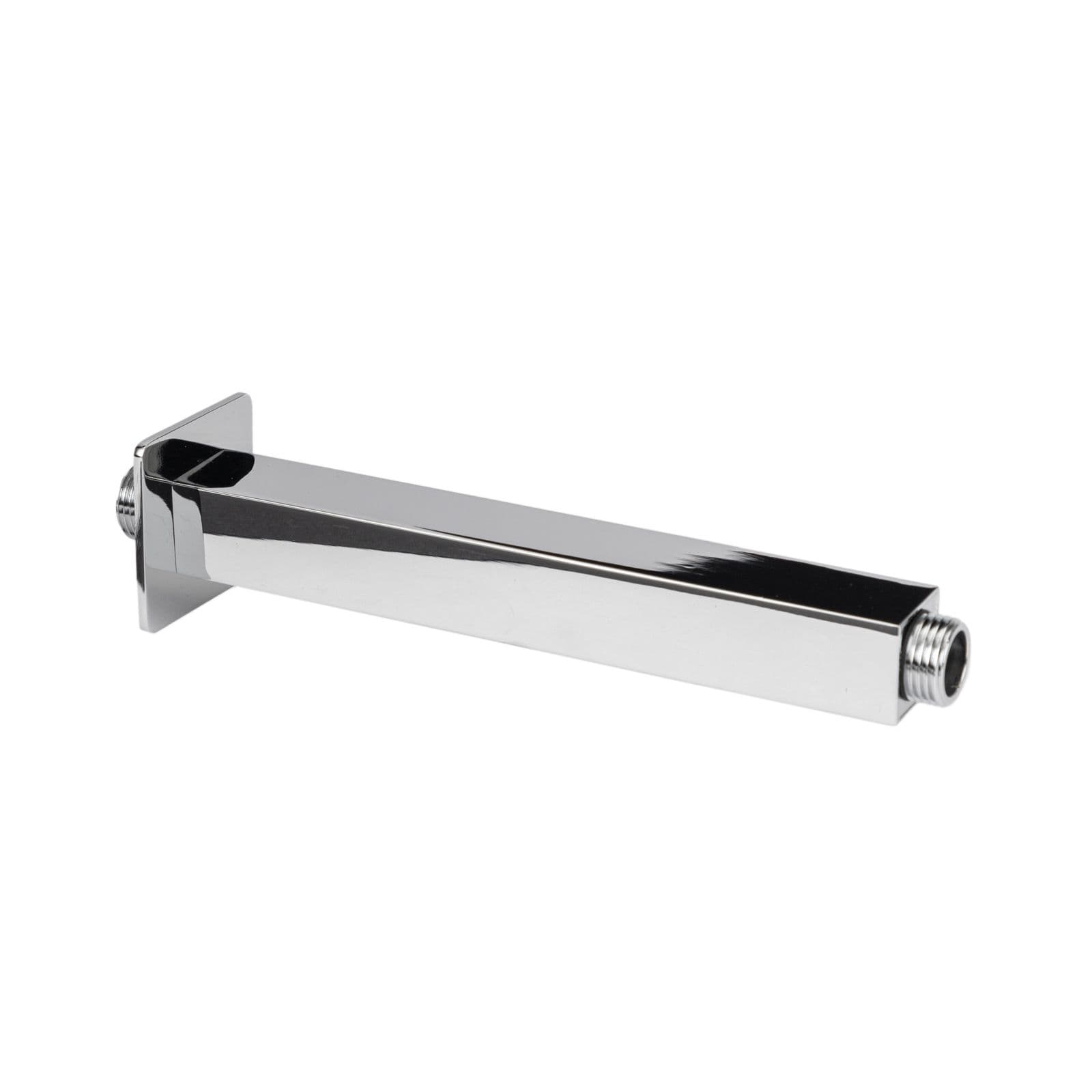 Set incasso doccia con braccio a soffitto 20 cm e soffione 30x20 cm cromo - Tiamat