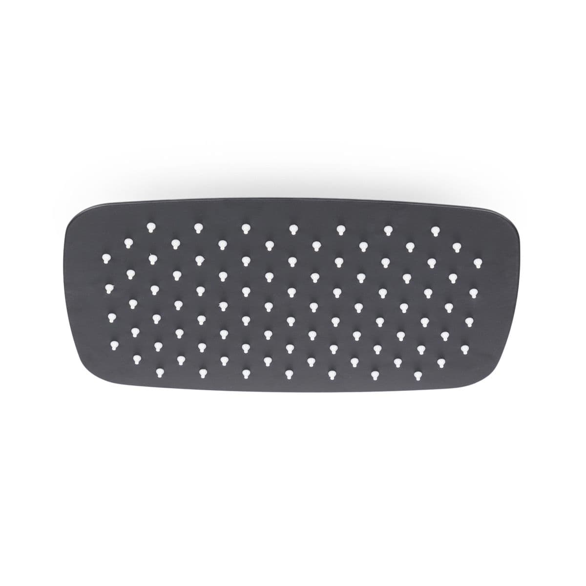 Set incasso doccia con braccio a soffitto 20 cm e soffione 30x20 cm nero – Iota